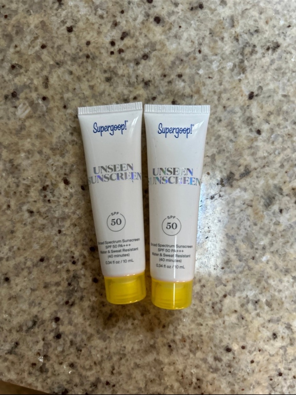 NWT Supergoop! Unseen Sunscreen SPF 50 - 2 x 10mL